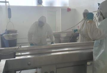 Aplican sanitización en las áreas forenses y laboratorios de la FGE Tabasco