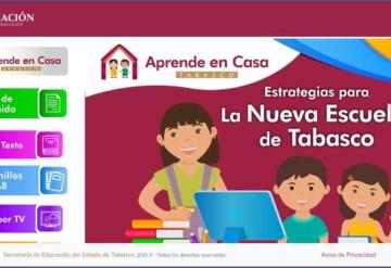 Anuncia SETAB una página web con contenido y material educativo para reforzar Aprende en Casa