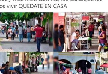 Pide Adán Augusto quedarse en casa, comparte imágenes de gran afluencia de personas en Villahermosa