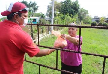 Entregan carne de res a familias de Jalapa