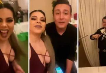 Celebra su cumpleaños Lizbeth Rodríguez con una fiesta, en plena cuarentena