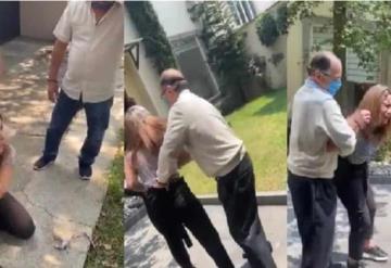 Difunden video de un notario del Estado de México agrediendo a su esposa; ofreció disculpas