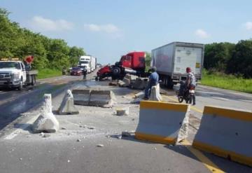 Alerta vial en ambos sentidos por choque en la carretera Villahermosa-Macuspana