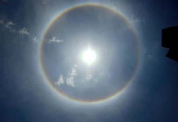 Durante sismo, halo solar sorprende en CDMX