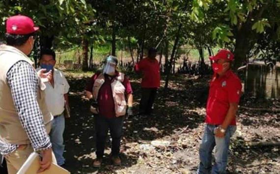 Supervisan viviendas afectadas por Cristóbal en Teapa