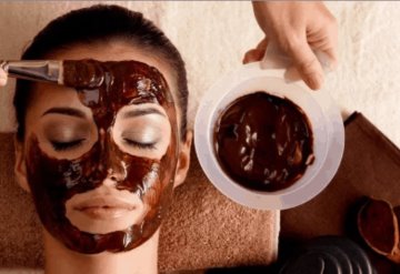 Mascarilla facial de chocolate