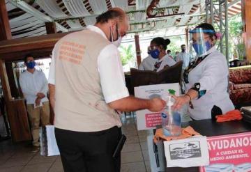 Supervisan protocolos de salubridad en Corredor Turístico El Bellote