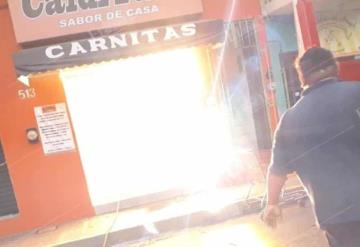 Se incendia restaurante en centro de Villahermosa