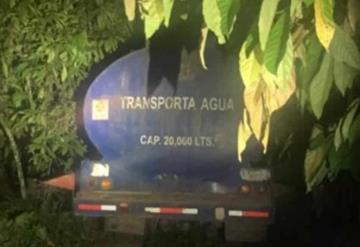 Asegura PFM pipa con 18 mil litros de hidrocarburo en Cunduacán