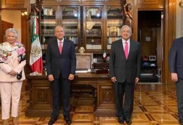 VIDEO: AMLO se reúne con el nuevo presidente de la Conago