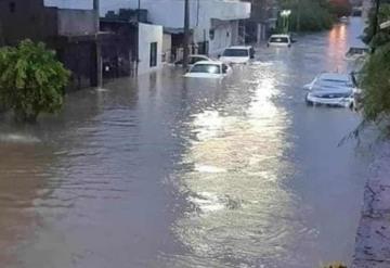 Soldado salva a perro de ahogarse durante inundación provocada por Hanna