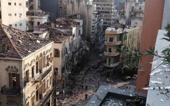 VIDEO: Reportan gran explosión en Beirut; deja daños y heridos