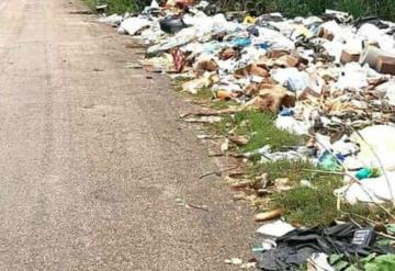 ¡Lamentable! Usan como basureros carreteras en Campeche