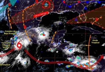 Lluvias fuertes se registrarán en el transcurso de las próximas horas de este Domingo en Tabasco