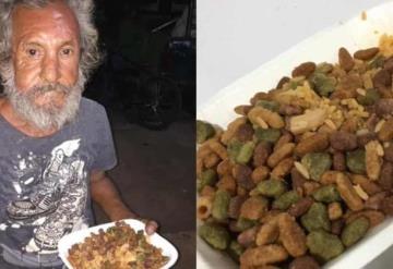 Hombre que recibió plato de croquetas con arroz, estrena casa nueva