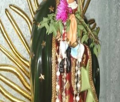 Misterio continúa llorando lágrimas de sangre la virgen de Guadalupe en el Ejido  Chiltepec