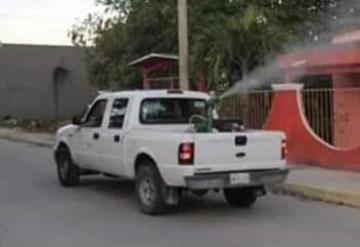 Fumigación contra el mosquito transmisor del dengue en Paraíso