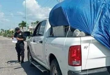 Aseguran camioneta con reporte de robo