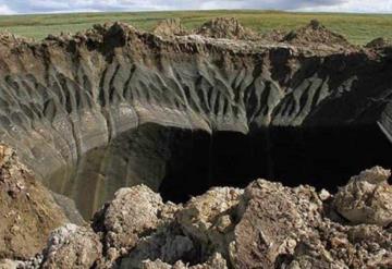 “Puerta del Infierno”:  Cráter de 50 metros aparece al norte de Siberia