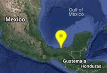 Inusual sismo se reporta al norte de Frontera Tabasco