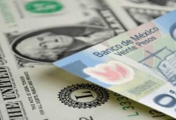 Peso mexicano cae ante solidez del dólar