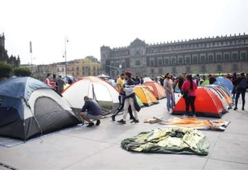 CNTE se manifiesta en Zócalo de la CDMX