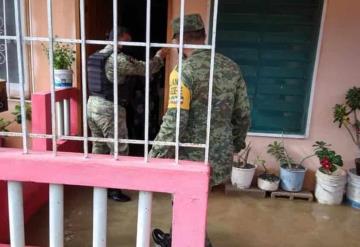 Ejército aplica el Plan DN-III para ayudar a la población ante las fuertes lluvias en Tabasco