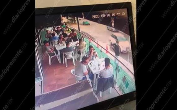 VIDEO: Ejecutan a cliente en un restaurante