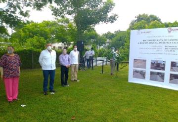 Inauguran obra de reconstrucción de camino en Cunduacán