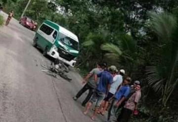 Motociclista pierde la vida en Oxolotán