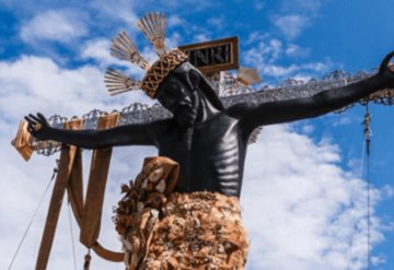 Pasean al Cristo Negro de San Román por las calles de Campeche