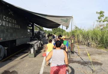 Instalan comedor comunitario en la ranchería Barranca y Guanal