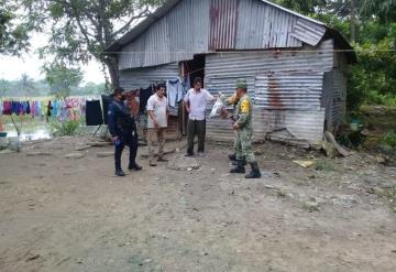 Concluye entrega de despensas a familias afectadas por las inundaciones en Huimanguillo