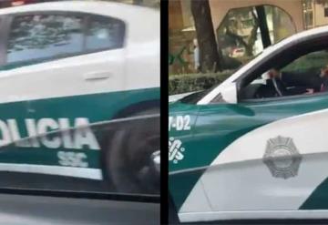 VIDEO: Exhiben a policía por mal estacionarse