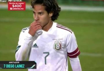 ¡Extraordinario gol! Diego Lainez  empata el partido entre México y Argelia