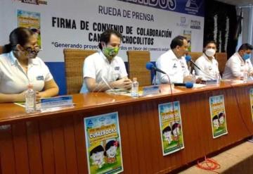 Canaco- Servitur inicia campaña Uso de cubrebocas obligatorio con Chocolitos