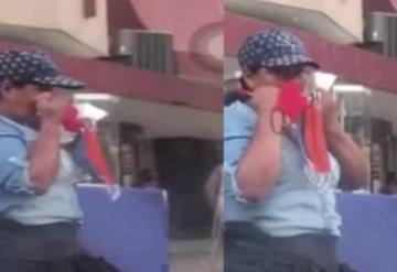 Vídeo: Multan a mujer que se limpiaba la nariz con tapabocas en Colombia