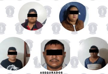 Detienen a 5 personas por robo de vehículo con violencia en pandilla