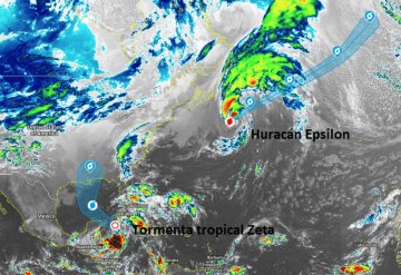 Tormenta Tropical Zeta podría convertirse en huracán