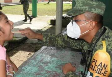 Personal militar continúan aplicando el Plan DN III E en su fase de recuperación en Tabasco