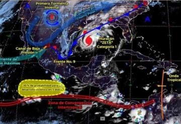 Frente frío No. 9 ocasionará lluvias en la entidad