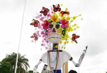 Colocan catrinas por día de muertos