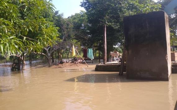 Río Usumacinta rebasó los 12 metros de crecimiento; afecta a población de Balancán