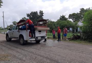 Evacuan a familias de Los Buchecos, Jonuta