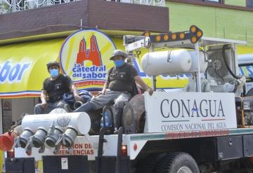 Se mantienen operativos de bombeo de agua anegada en Tabasco