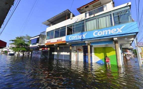 Inundados, más de 500 comercios