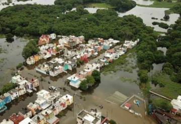 Frente frío 17 provocaría más inundaciones en Tabasco