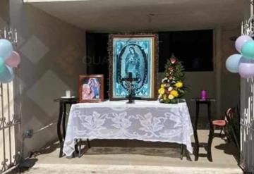 Preparan los altares para la Virgen de Guadalupe