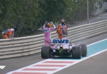 Checo Pérez abandona Gran Premio de Abu Dabi