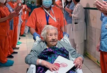 Abuelita de 104 años de edad vence al COVID-19